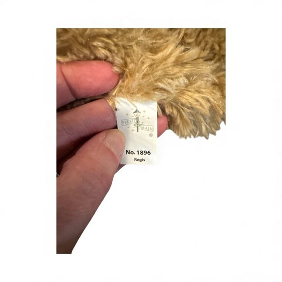 First & Main Regis No. 1896 Plush Teddy Bear With Plaid Bowtie 22" Soft Stuffed - Picture 3 of 5